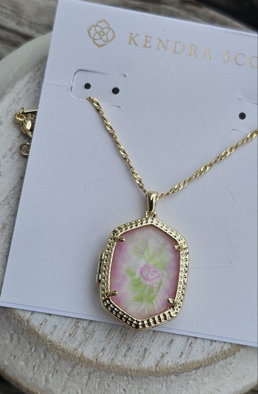 Kendra Scott x LoveShackFancy Daphne Gold Locket Necklace